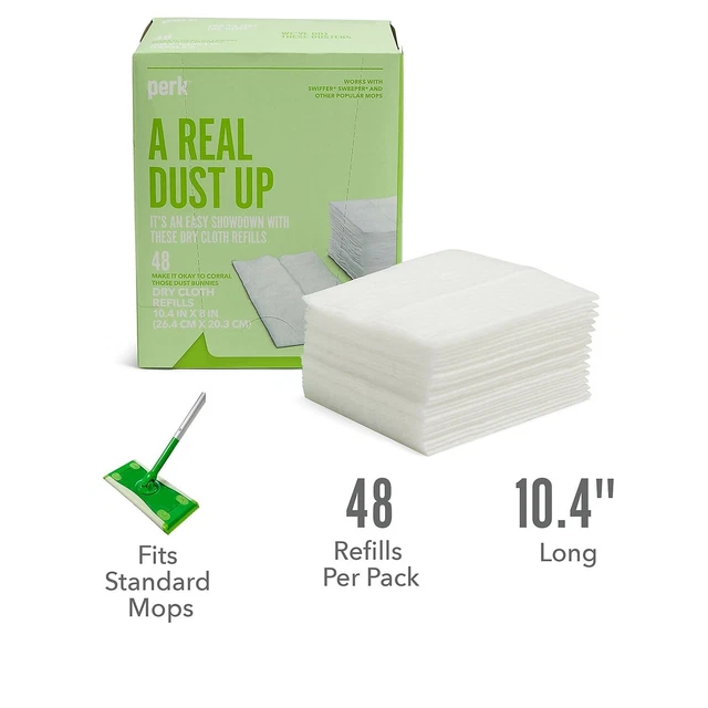 Perk Dry Cloth Pad Refills White 96/Carton PK54908-CCVS
