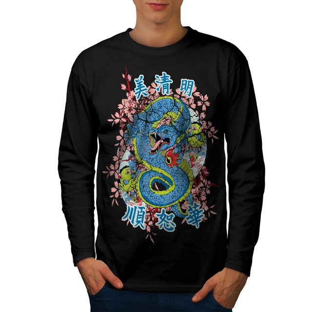 T-shirt da uomo Wellcoda Dragon Chinese Legend, Enter Graphic Design