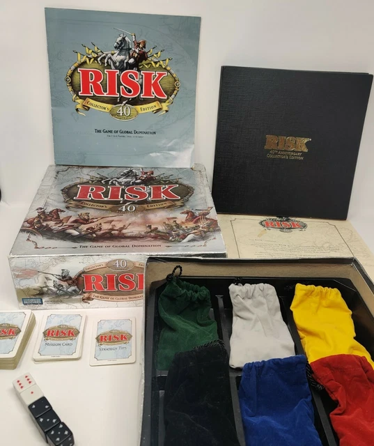 HASBRO RISK 40TH Anniversary Collector's Edition Board Game (COMPLETE ...