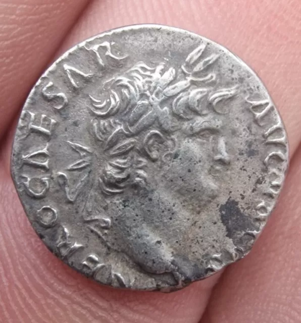 Silver Denarius Of NERO  , 3.15g