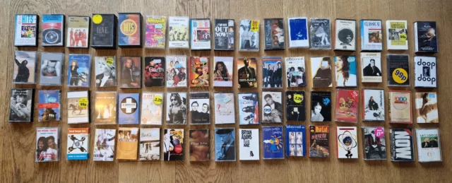 67 Cassette Bundle Tapes 80s 90s cassettes Joblot Mainly Singles Abba Take That