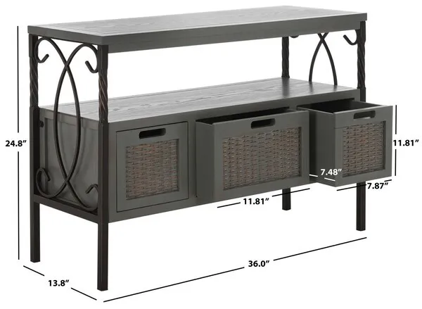 Safavieh Joshua 3 Drawer Console, Reduced Price 2172728279 AMH6532B