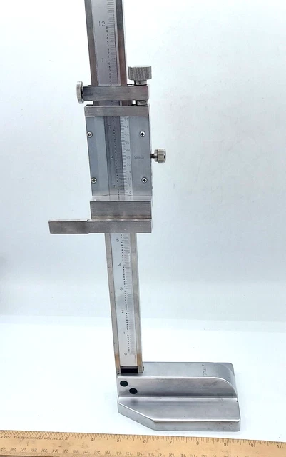 MITUTOYO 12& HEIGHT Gage Master Vernier 1/1000" Machinist STAINLESS
