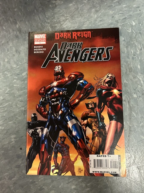 Dark Avengers 1 2nd Print Variant VF/NM