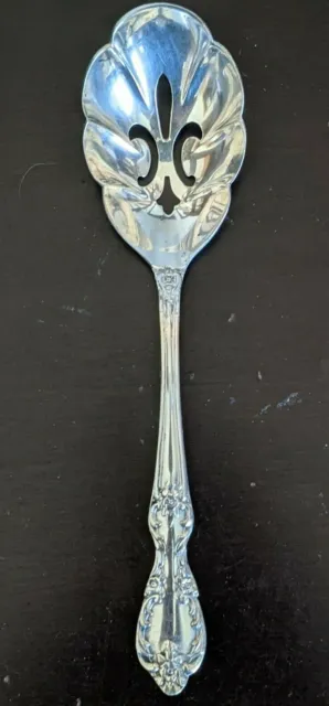 Grand Elegance/Southern Manor 1959 Wm Rogers Mfg Co Silver Serving Slotted Spoon