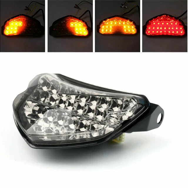 Feu Stop LED Avec Clignotants Intégrés Teinté - Compatible Honda CBR 900RR 1993-1997, Homologation E Possible - 10