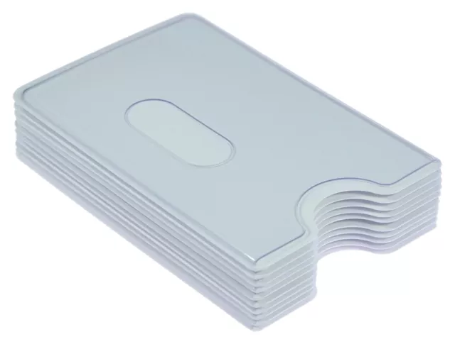 Kartenhüllen Weiß transparent STABIL Magnetkarten Schutzhülle Ausweis Perso