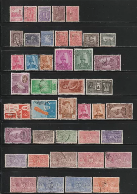 Nepal, gestempelt / o / used, (*),  Lot ex 1949 - 1983