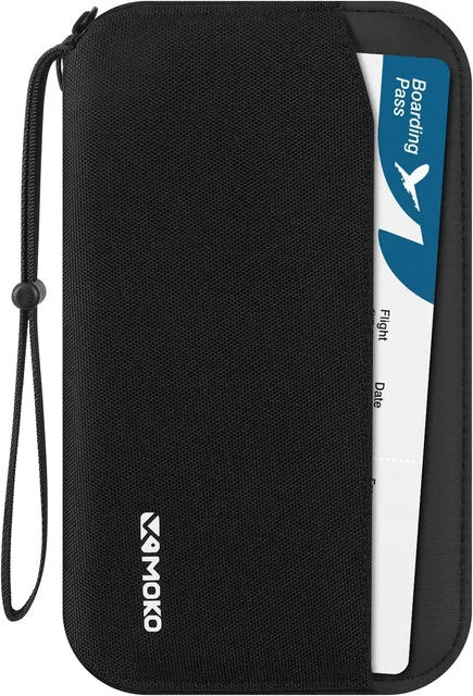 Portafoglio Da Viaggio Per Passaporto - Custodia RFID Con Cinturino, Per Documenti E Carte - Foto 3