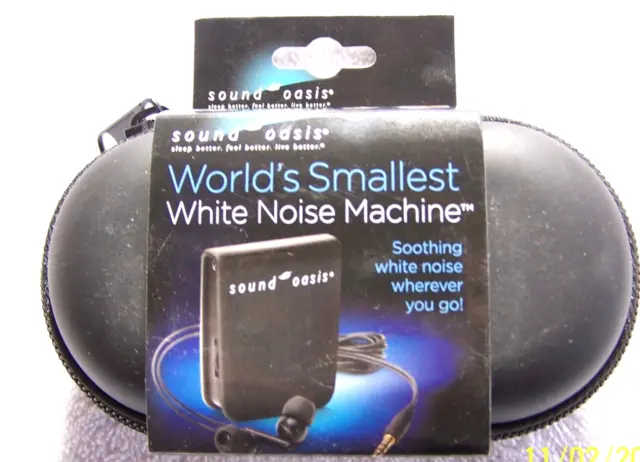 Sound Oasis sleep supports insomnia World's Smallest White Noise Machine Travel-