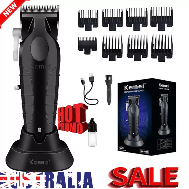 KEMEI Professional Cordless Hair Trimmer Clipper Shaver Beard Cutting Machine AU