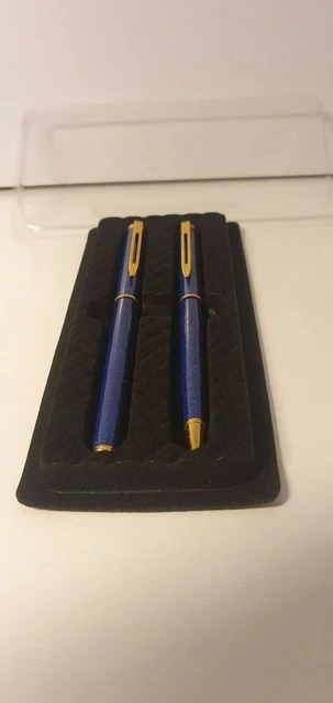 Parure Waterman Neuve - Stylo Plume Or 18 Carats Et Stylo Bille Marbré Bordeaux - Avec étiquettes