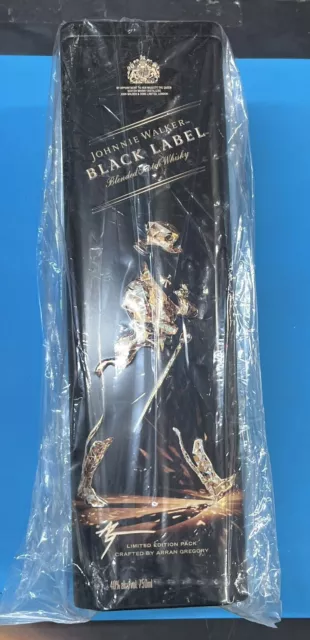 Johnnie Walker BLACK LABEL Empty Tin Box 750ml Limited Edition by ARRAN GREGORY