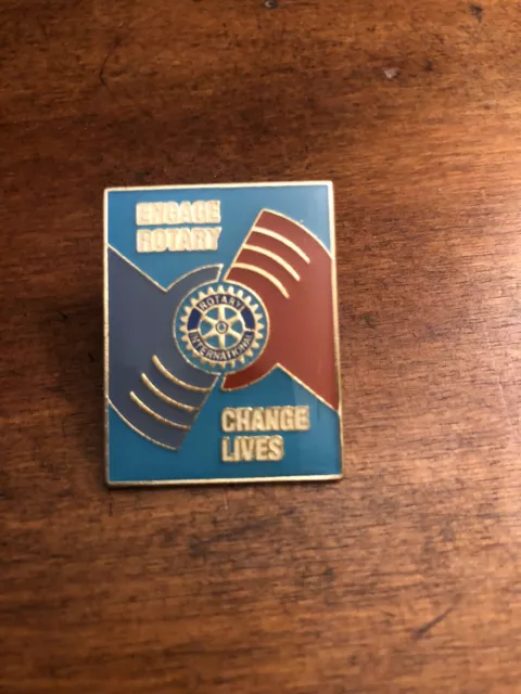 Rotary International, Engage Rotary-Change Lives Lapel Pin, Hat Pin, Tie Tac,