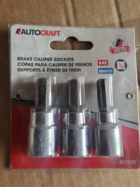 Brake Caliper Sockets 3/8" drive 3 Pack