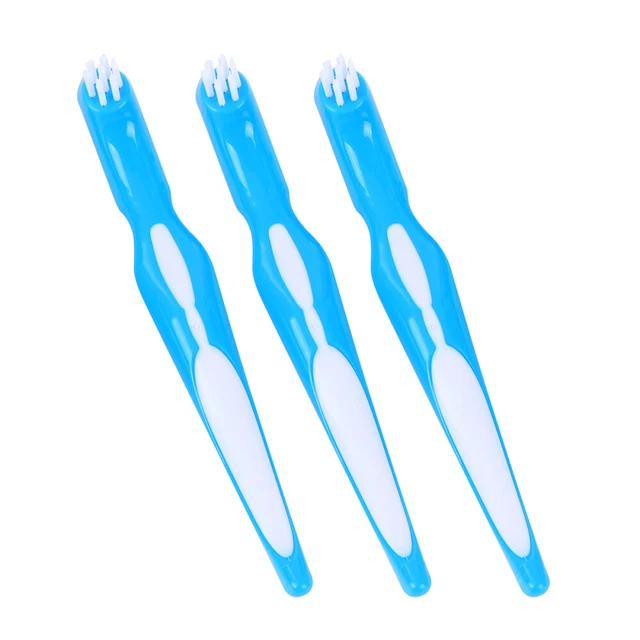 3 pz spazzolino portatile spazzolino da denti in plastica apparecchio bambino
