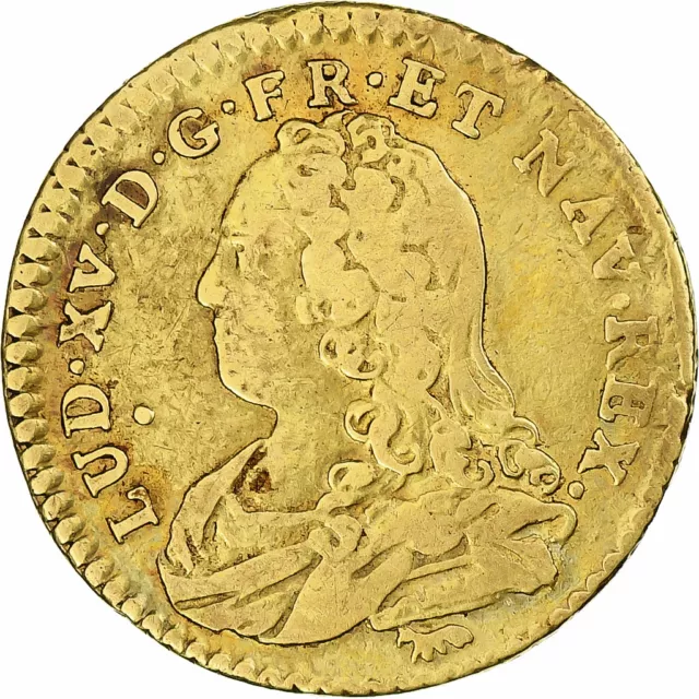 [#1179760] France, Louis XV, 1/2 Louis d'or aux lunettes, 1728, Paris, Or, TB+,