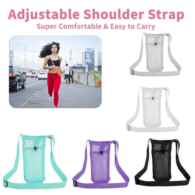 Borsa portabottiglie d'acqua supporto rete regolabile tracolla trav 4R6T