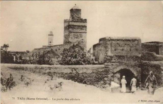 CPA AK Taza - La Porte des Oliviers MAROC (1083439)