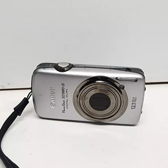 Canon PowerShot SD980 IS 12.1MP Digital Camera Silver