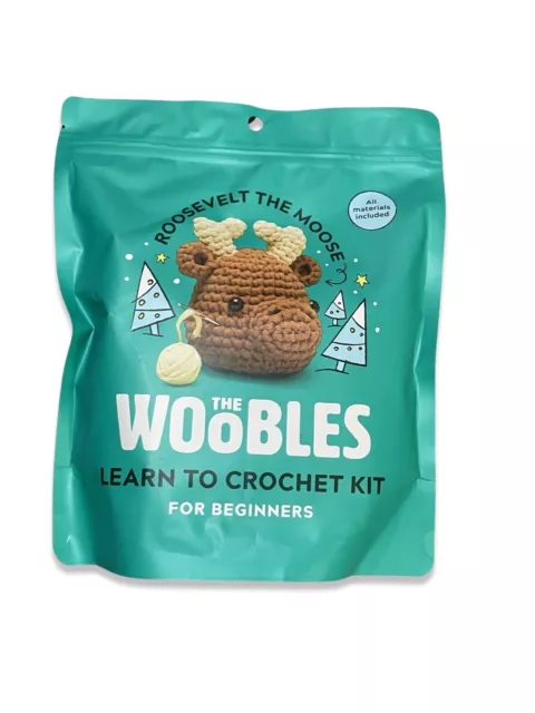 The Woobles Wobbles Roosevelt The Moose Crochet Kit For Beginners