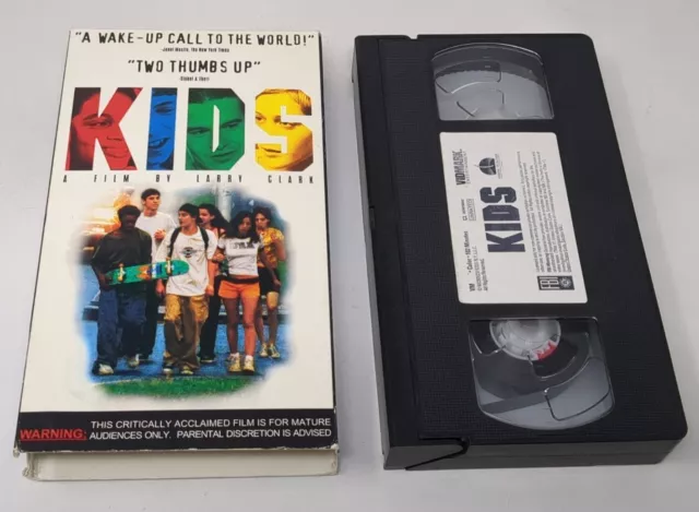 KIDS The Movie VHS 1995 Unrated 90s Larry Clark Film Clean Tested Harmony Korine