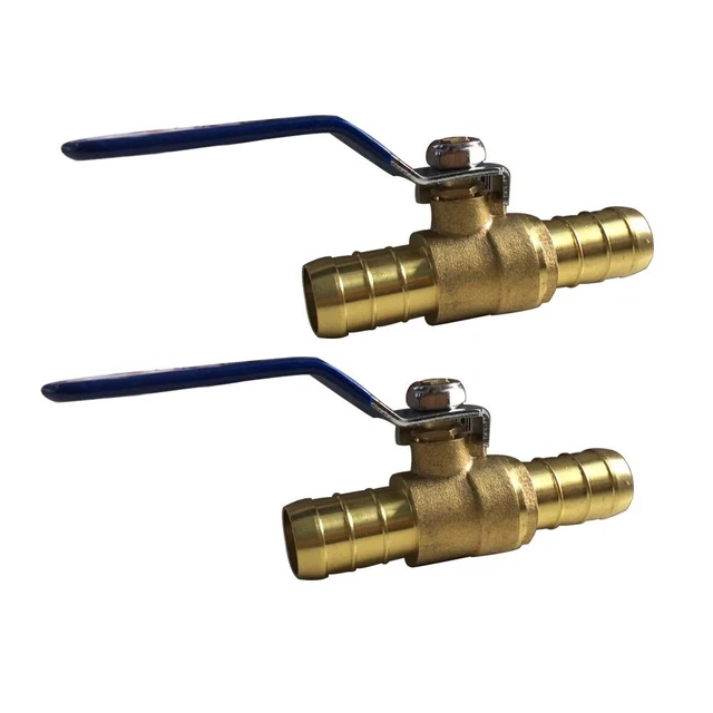 metalwork  PEX Valve Barb, Heater Hose Barbed Valves, Forged Brass