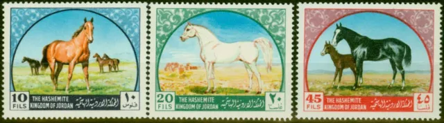 Jordan 1969 Arabische Pferde Set Mit 3 SG837-839 Sehr Fein MNH