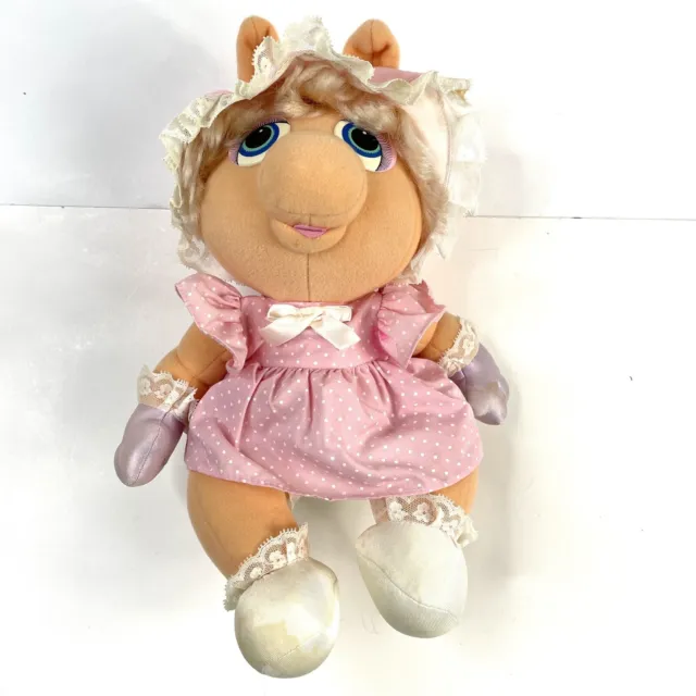 Vintage 1985 Hasbro Softies BABY MISS PIGGY Plush Doll 10 Inches
