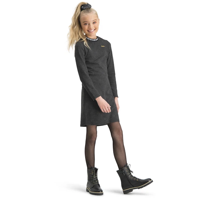 VINGINO Mädchen Girls Kleid PALINE langarm deep black Gr.128-176