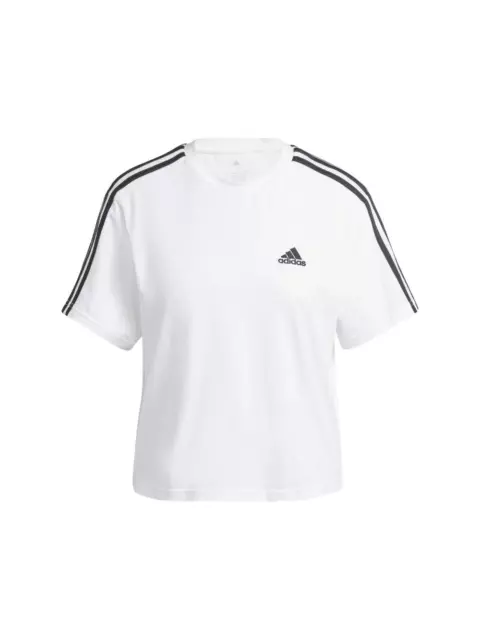 T-shirt Adidas da donna a maniche corte, colore Bianco/Nero Modello: HR4915 B...