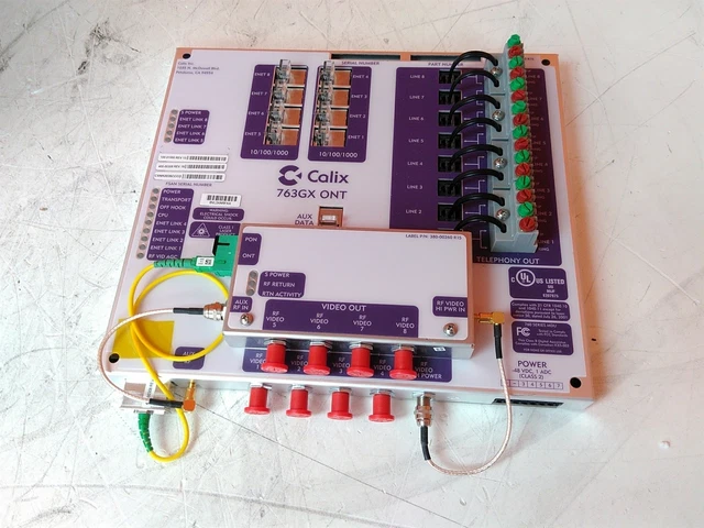 Defective Calix 763GX ONT Optical Network Terminal 100-01550 415-00244 AS-IS