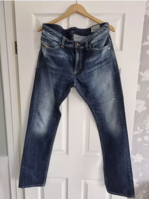 Diesel Thavar Slim Skinny Jeans.  Waist 34 Leg 32 W34 L32 Button Fly
