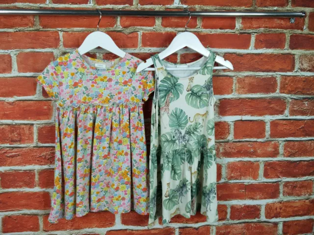 Girls Bundle Age 2-3 Years Next H&M Summer Dress Set Floral Safari Print 98Cm