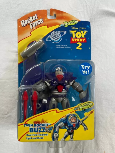 Toy Story 2 Twin Rocket Buzz Lightyear Action Figure-New-Boxed-Vintage-Mattel