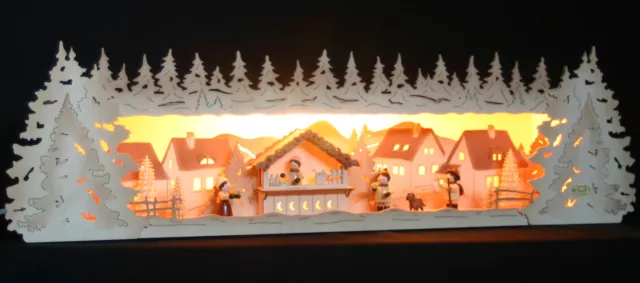 3D-Schwibbogen-Erhöhung / Sockel 60cm Weihnachtsmarkt  Erzgebirge Lichterbogen