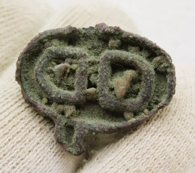 A204 Circa 300Bce Ancient Bactrian Bronze Seal Stamp Amulet Rare