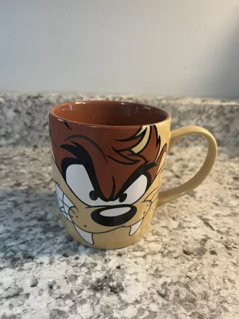 TAZ Six Flags Warner brothers Coffee Mug Tasmanian Devil 12 oz Looney Tunes EUC