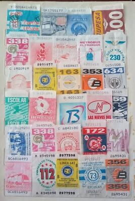 Chile Lot of Ticket Bus used (#001)