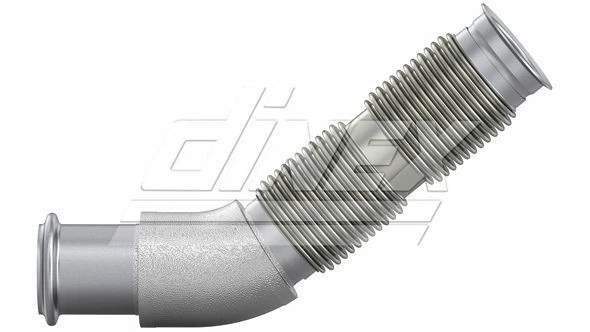 Tubo di scarico Dinex per pianale/telaio DAF Lf + ribaltabile 13-> 2Aa003