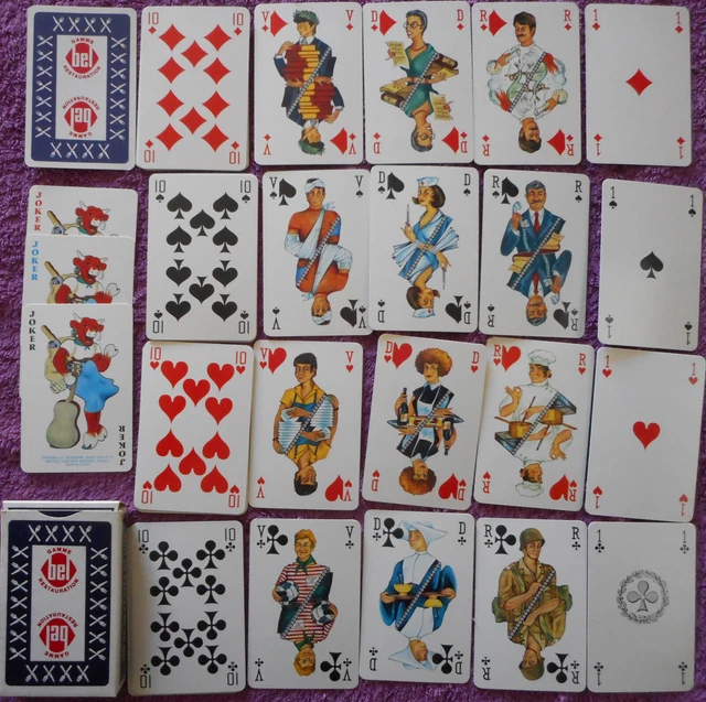 Jeu De 52 Cartes Bel Bleu