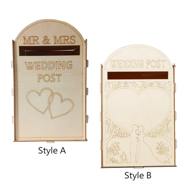 YESM Boîte à Cartes de Mariage, boîtes à Cadeaux à Assembler, boîte de