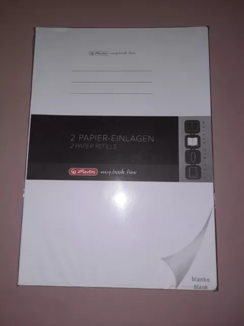 Herlitz Refill für Notizheft my.book flex A4 *** 2er Pack blanko ***wie neu***