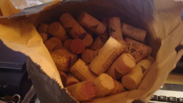 35 Justin Vineyards Used All Natural Wine Corks - Premium Winery/100% Real Cork