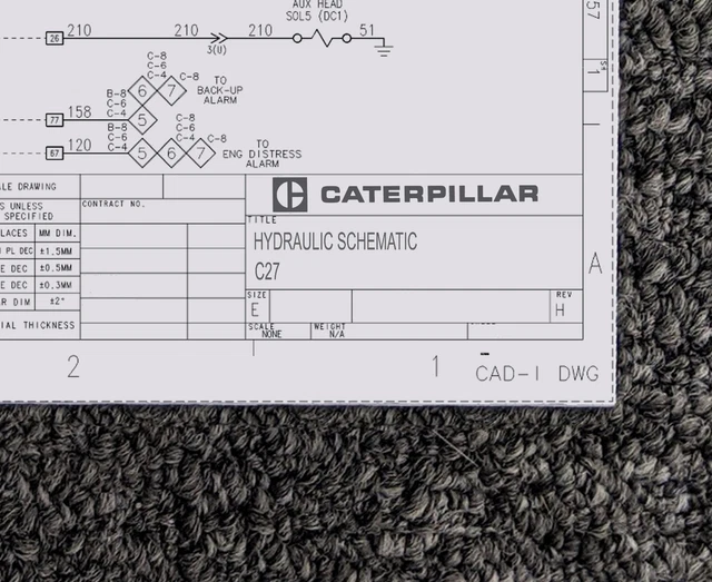 CATERPILLAR ENGINE INDUSTRIAL C27 Hydraulic Schematic Manual Diagram