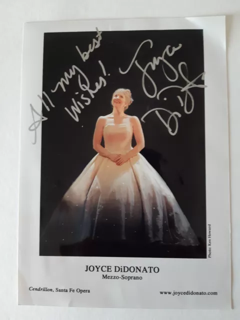 Joyce Di Donato mezzosoprano foto con Autografo e dedica     