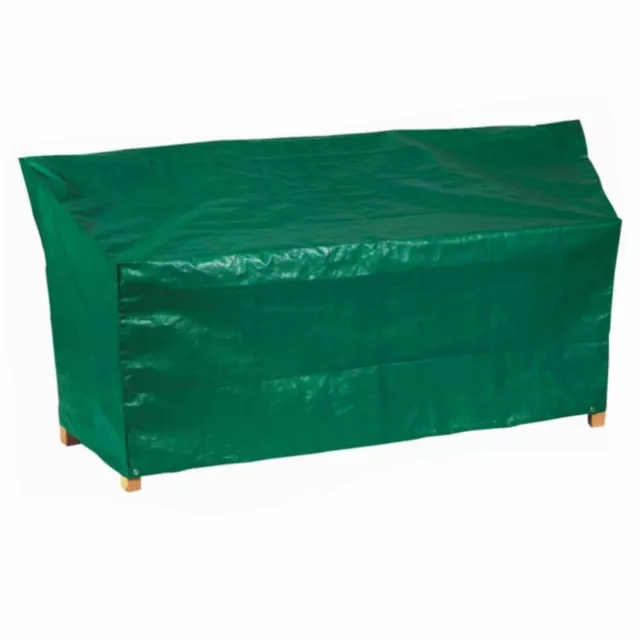 Heavy Duty Strong Waterproof 3 Seater Garden  Bench Cover Cord Green