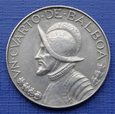 1970 Panama 1/10 VN DECIMO DE BALBOA Coin CONQUISTADOR-VASCO NÚÑEZ DE KM#10 T57 