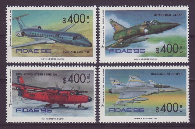 Chile Satz Flugzeuge postfrisch ** MNH H299