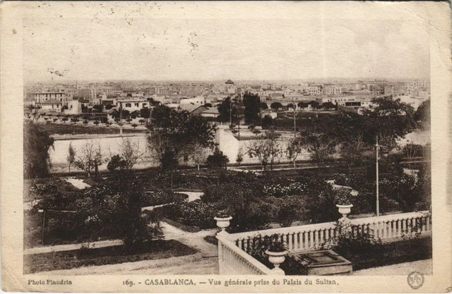CPA AK CASABLANCA General view taken from the palace of the Sultan MOROCCO (23318)